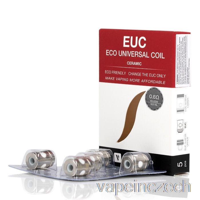 Náhradní Spirálky Vaporesso Euc 0,6ohm Keramické Euc Ss316l Vape Bez Nikotinu